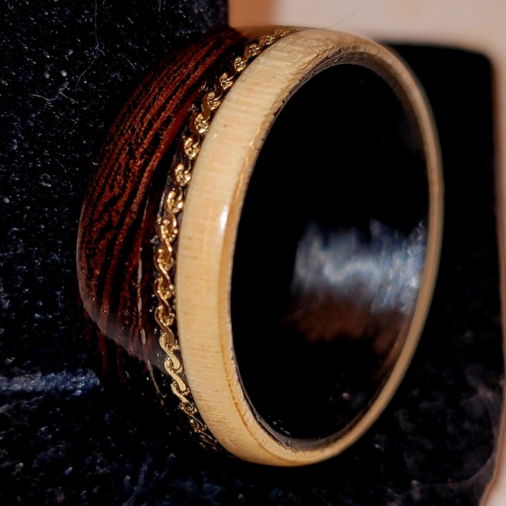 Custom handmade wood ring